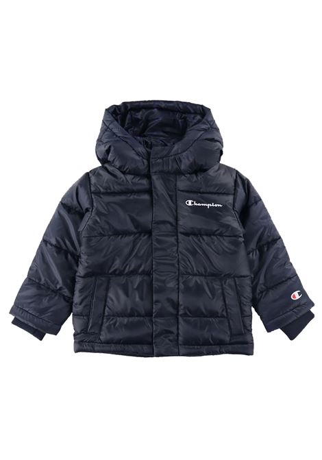 HOODED JACKET BLUE KIDS CHAMPION | Jackets | 306575-BS501