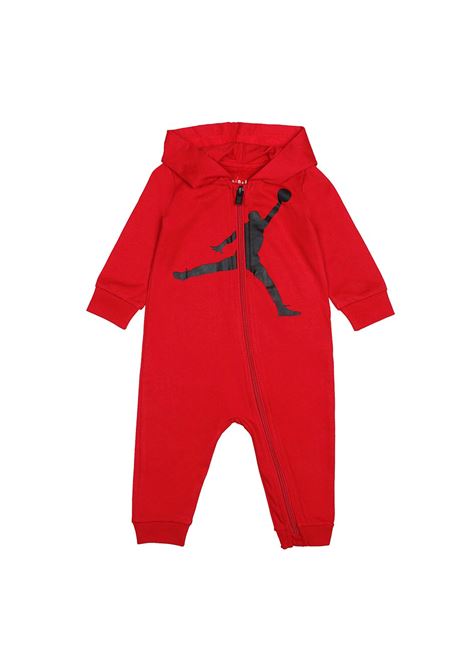 TUTA HBR JUMPMAN COVERALL CON CAPPUCCIO ROSSO INFANT JORDAN | Tute | 55A594-R78
