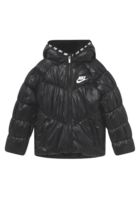 CHEVRON SOLID PUFFER JACKET BLACK LITTLE GIRL NIKE | Jackets | 36H880-023