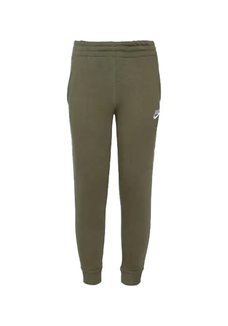 PANTALONI CLUB FLEECE VERDE OLIVA RAGAZZI NIKE | Pantaloni | FD3008-325