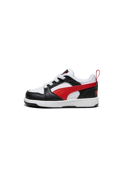 SCARPE REBOUND V6 LOW BIANCO NERO ROSSO INFANT PUMA | Sneakers | 393835-04