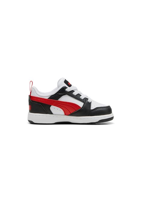 SCARPE REBOUND V6 LOW BIANCO NERO ROSSO INFANT PUMA | Sneakers | 393835-04