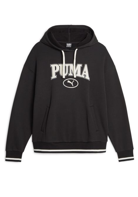 FELPA SQUAD CON CAPPUCCIO NERO DONNA PUMA | Felpe | 621489-01