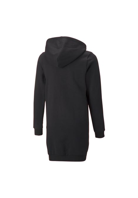 VESTITO ESSENTIALS LOGO CON  CAPPUCCIO NERO BAMBINA PUMA | Abiti | 670309-01