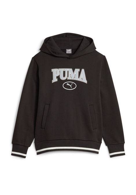 FELPA SQUAD CON CAPPUCCIO NERO RAGAZZI PUMA | Felpe | 676356-01