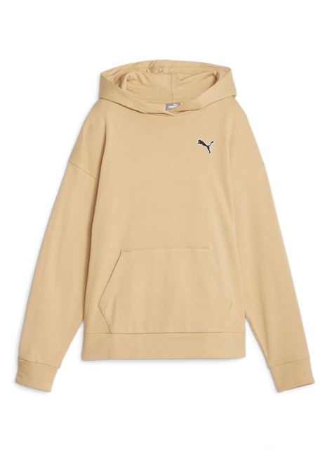 FELPA BETTER ESSENTIALS FLEECE CON CAPPUCCIO BEIGE DONNA PUMA | Felpe | 676804-84