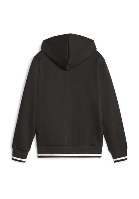 FELPA SQUAD CON ZIP E CAPPUCCIO NERO RAGAZZO PUMA | Felpe | 676824-01