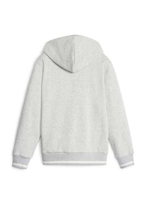 FELPA SQUAD CON ZIP E CAPPUCCIO GRIGIO RAGAZZO PUMA | Felpe | 676824-04