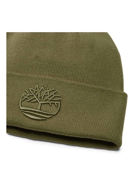 BERRETTO TONO SU TONO CON RICAMO 3D VERDE OLIVA UNISEX TIMBERLAND | Berretti | TB0A2PJR-A581