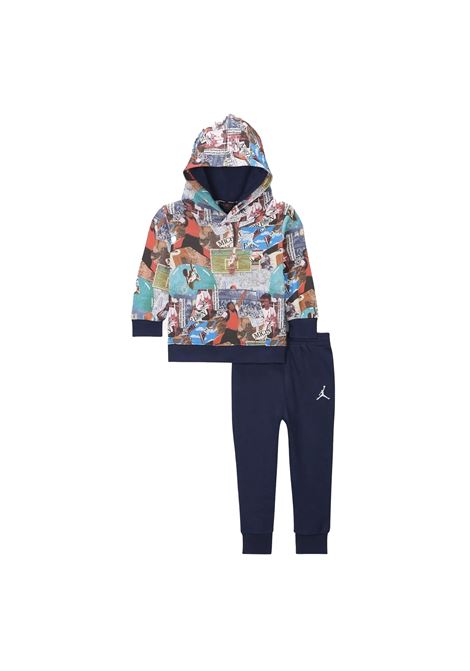 Tuta Jordan Brooklyn Fleece Blu Multicolor Infant JORDAN | Tute | 65D324-U90
