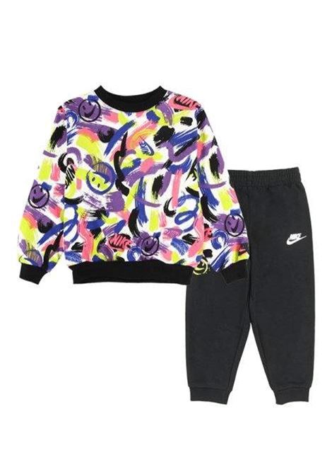 Tuta Nike Sportswear Express Yourself All Over Print Nero Multicolor Bambini NIKE | Tute | 86M284-023