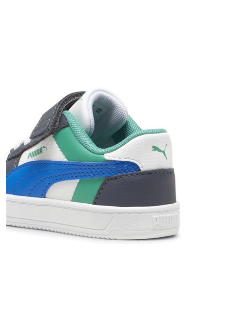 Puma Caven 2.0 Block Shoes White Grey Blue Infant PUMA | Sneakers | 394463-08