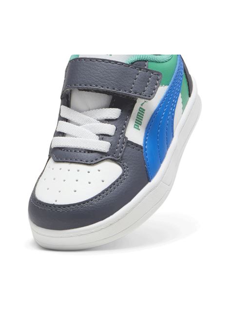 Puma Caven 2.0 Block Shoes White Grey Blue Infant PUMA | Sneakers | 394463-08