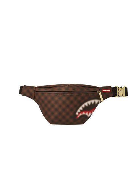 Marsupio Sprayground Sharks In Paris Blur Marrone Unisex SPRAYGROUND | Marsupi | 910B6850NSZ-