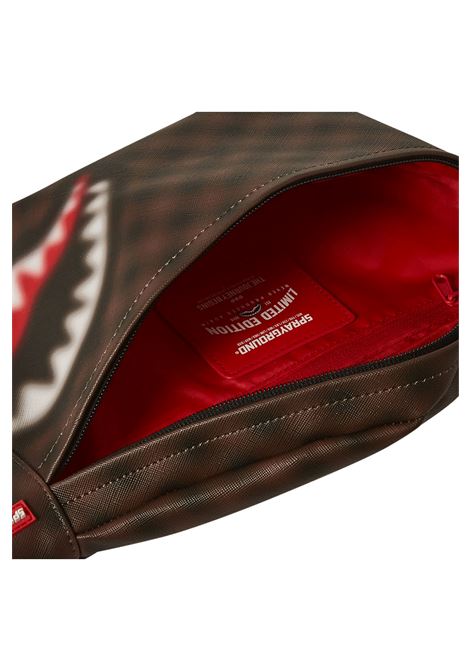 Marsupio Sprayground Sharks In Paris Blur Marrone Unisex SPRAYGROUND | Marsupi | 910B6850NSZ-
