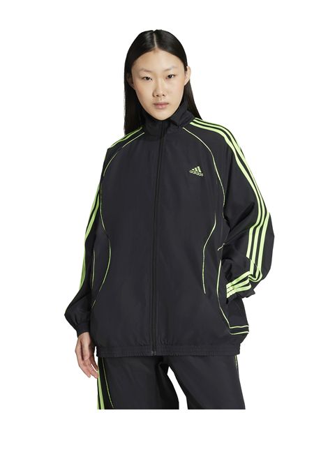 Track Top Adidas Teamgeist Adicolor Oversized Woven Nero Verde Donna ADIDAS ORIGINALS | Track | JY2585-