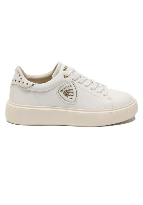 Scarpe Blauer Venus01 Bianco Oro Donna BLAUER | Sneakers | VENUS01-WHITE