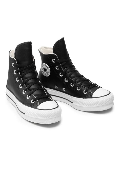 Scarpe Converse Chuck Taylor All Star Lift Clean Nero Bianco Donna CONVERSE | Sneakers | 561675C-BLACK