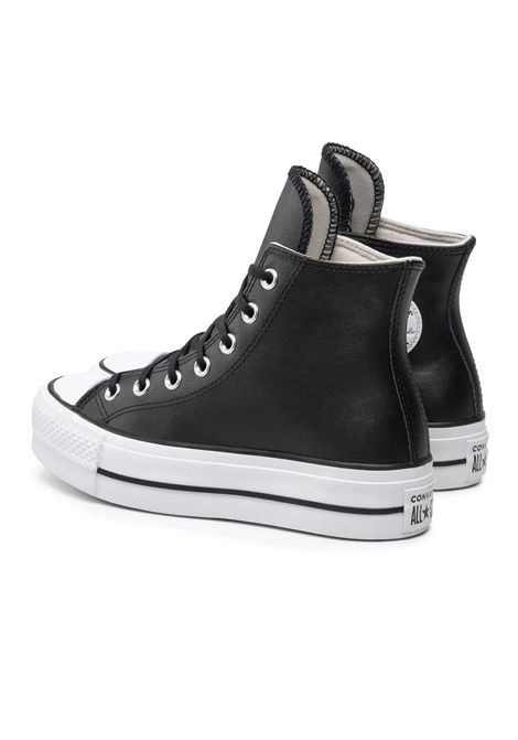 Scarpe Converse Chuck Taylor All Star Lift Clean Nero Bianco Donna CONVERSE | Sneakers | 561675C-BLACK