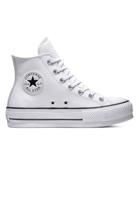Scarpe Converse Chuck Taylor All Star Lift Clean Bianco Donna CONVERSE | Sneakers | 561676C-WHITE