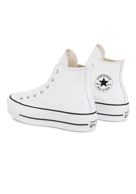 Scarpe Converse Chuck Taylor All Star Lift Clean Bianco Donna CONVERSE | Sneakers | 561676C-WHITE