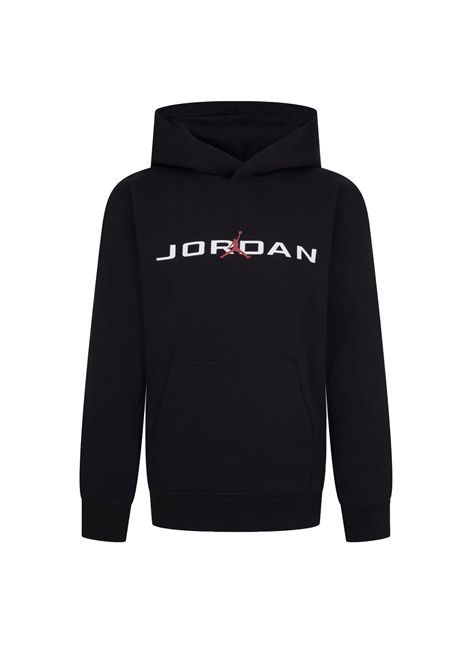 Jordan MJ Baseline HBR Pullover Hoodie Black Junior JORDAN | Sweatshirts | 95D665-023