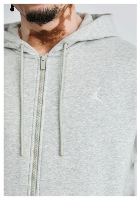 Felpa Jordan Brooklyn Fleece con Zip e Cappuccio Grigio Uomo JORDAN | Felpe | FV7289-050