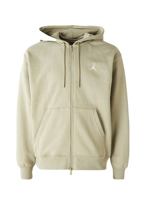 Felpa Jordan Brooklyn Fleece con Zip e Cappuccio Verde Oliva Uomo JORDAN | Felpe | FV7289-205