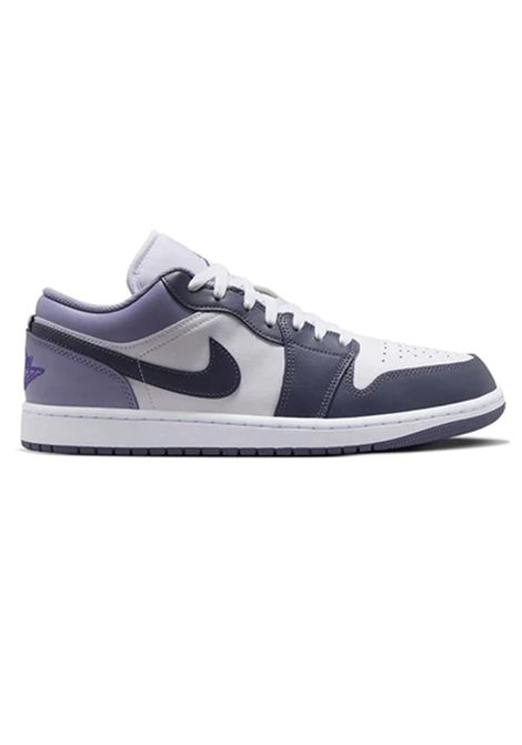 Scarpe Air Jordan 1 Low Bianco Indaco Uomo NIKE | Sneakers | 553558-145
