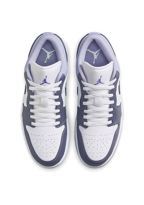 Scarpe Air Jordan 1 Low Bianco Indaco Uomo NIKE | Sneakers | 553558-145