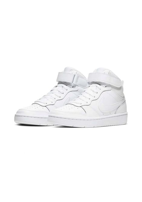 Scarpe Nike Court Borough Mid 2 Bianco Bambini NIKE | Sneakers | CD7783-100