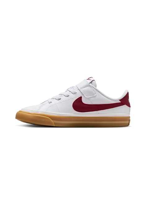 Nike Court Legacy Shoes White Red Kids NIKE | Sneakers | DA5381-132