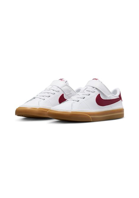 Nike Court Legacy Shoes White Red Kids NIKE | Sneakers | DA5381-132