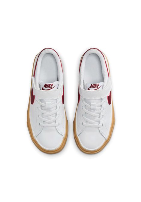 Nike Court Legacy Shoes White Red Kids NIKE | Sneakers | DA5381-132