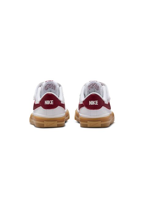 Nike Court Legacy Shoes White Red Kids NIKE | Sneakers | DA5381-132