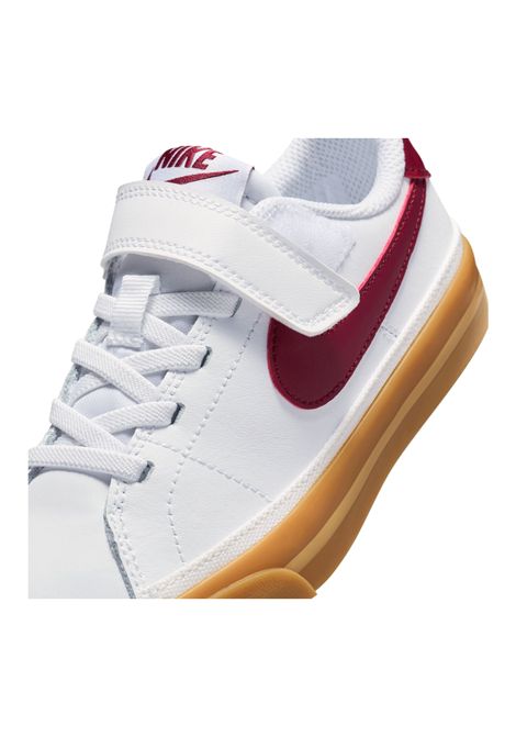 Nike Court Legacy Shoes White Red Kids NIKE | Sneakers | DA5381-132