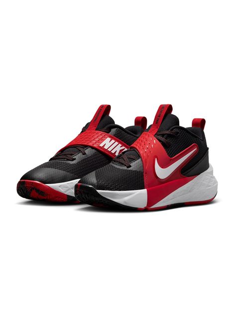 Nike Team Hustle D 12 Shoes Black Red Junior NIKE | Sneakers | HF6279-001