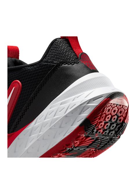 Nike Team Hustle D 12 Shoes Black Red Junior NIKE | Sneakers | HF6279-001