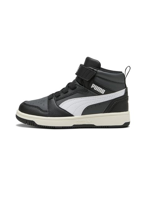 Puma Rebound V6 Shoes Black White Kids PUMA | Sneakers | 393832-29