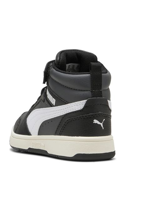Puma Rebound V6 Shoes Black White Kids PUMA | Sneakers | 393832-29
