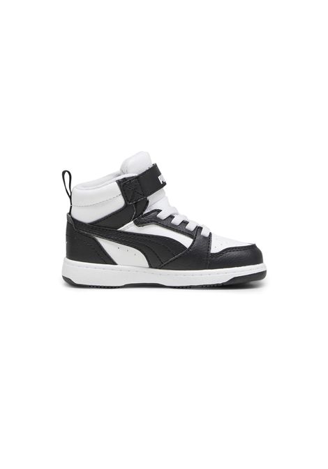Puma Rebound V6 Mid AC+ Shoes Black White Infant PUMA | Sneakers | 396542-01