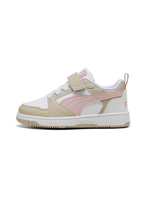 Scarpe Puma Rebound V6 Low AC Bianco Beige Rosa Bambini PUMA | Sneakers | 397419-31