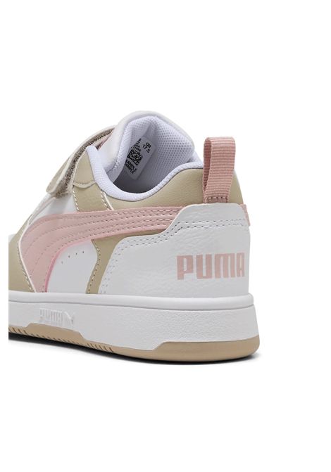 Scarpe Puma Rebound V6 Low AC Bianco Beige Rosa Bambini PUMA | Sneakers | 397419-31