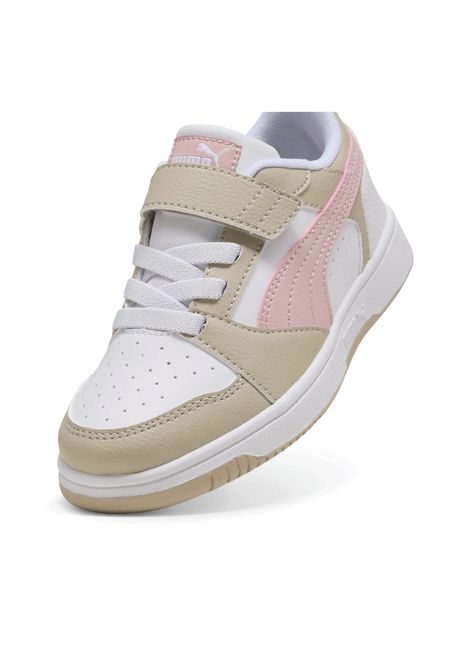 Scarpe Puma Rebound V6 Low AC Bianco Beige Rosa Bambini PUMA | Sneakers | 397419-31