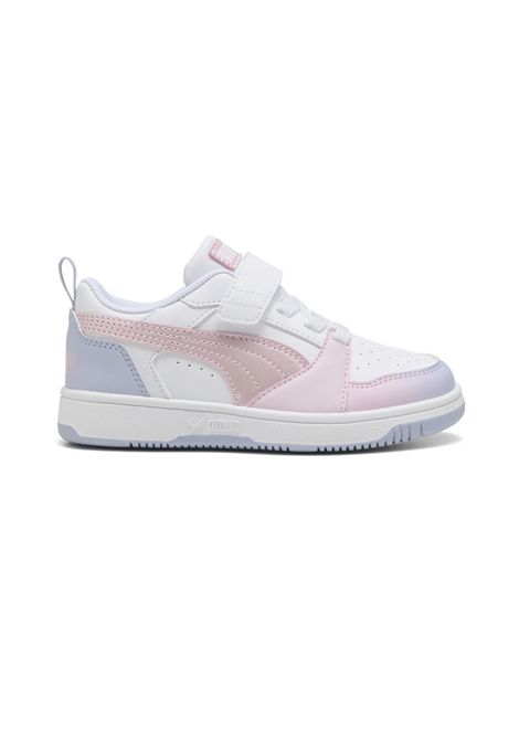Scarpe Puma Rebound V6 Low AC Bianco Rosa Bambini PUMA | Sneakers | 400594-01