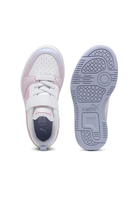 Scarpe Puma Rebound V6 Low AC Bianco Rosa Bambini PUMA | Sneakers | 400594-01