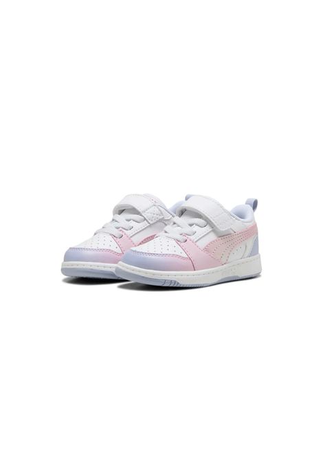 Puma Rebound V6 Low AC Shoes White Pink Infant PUMA | Sneakers | 400595-01