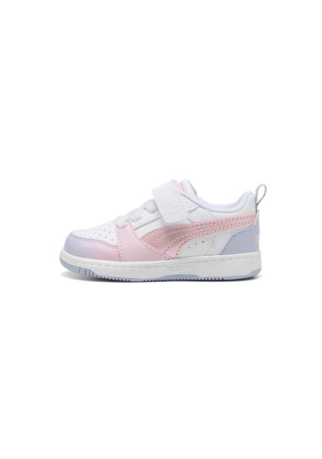 Puma Rebound V6 Low AC Shoes White Pink Infant PUMA | Sneakers | 400595-01