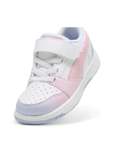 Puma Rebound V6 Low AC Shoes White Pink Infant PUMA | Sneakers | 400595-01