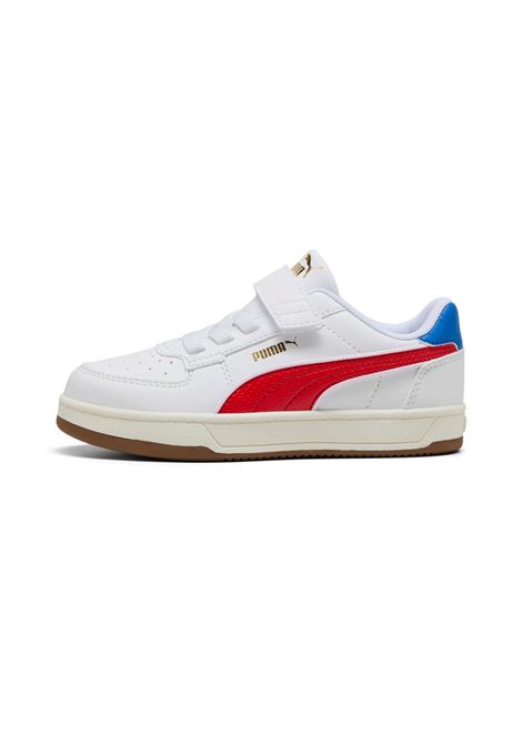 Scarpe Puma Caven 2.0 Retro Bianco Rosso Bambini PUMA | Sneakers | 403204-01